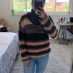 Anthropology turtleneck thick sweater